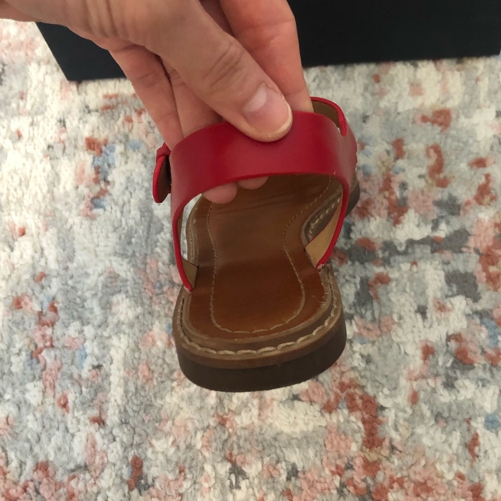 Tommy Hilfiger Burke Red Sandals - Picture 5 of 15